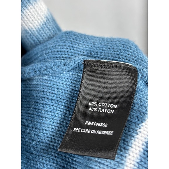 Torrid Blue White Tie Dye Striped Open Front Cardigan Sweater Plus Size 0 (L XL) - Picture 4 of 4